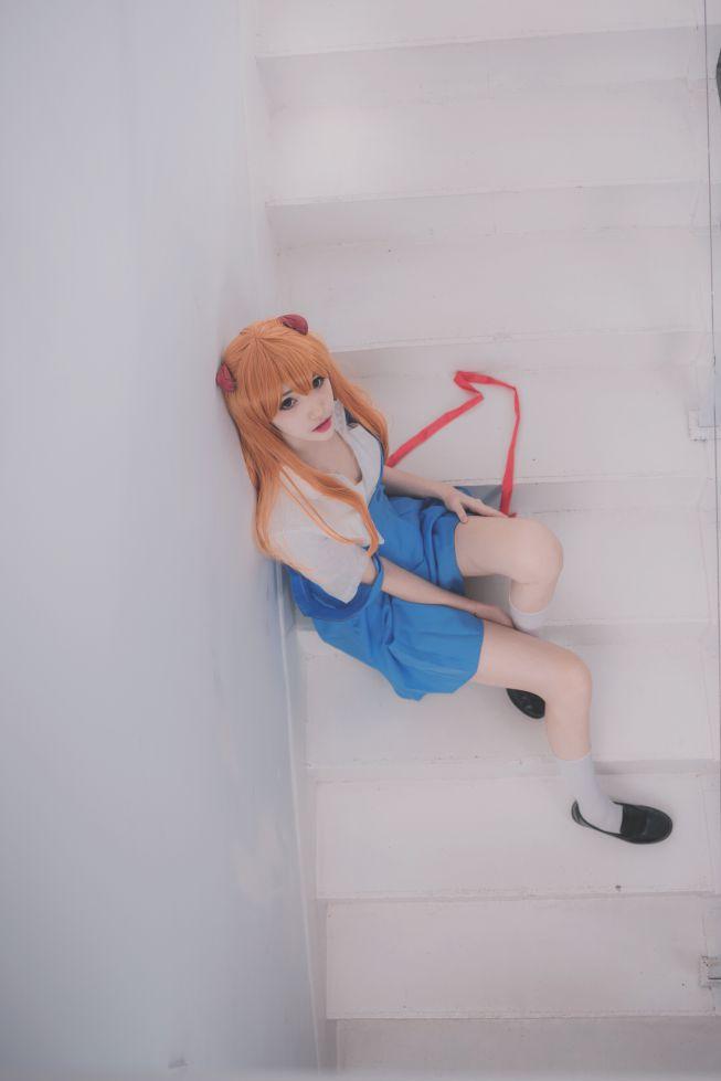 微博红人动漫Coser@南桃Momoko 明日香制服 [15P69MB] - 图片4