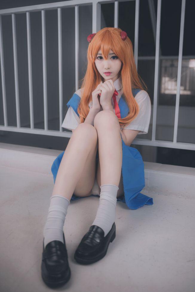 微博红人动漫Coser@南桃Momoko 明日香制服 [15P69MB] - 图片6