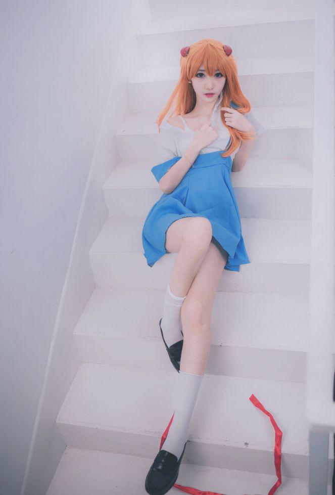 微博红人动漫Coser@南桃Momoko 明日香制服 [15P69MB] - 图片2
