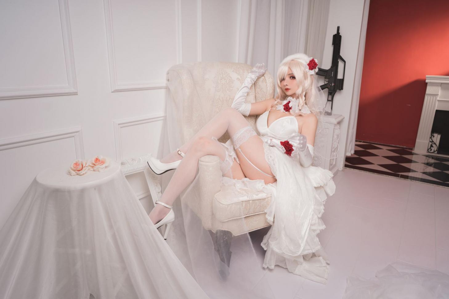 知名动漫Coser@rioko凉凉子 G36c花嫁 [25P245MB] - 图片4