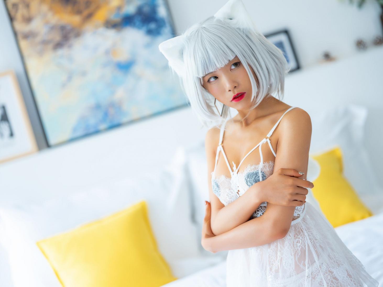 知名动漫博主@水淼aqua 白猫 [52P1.28G]