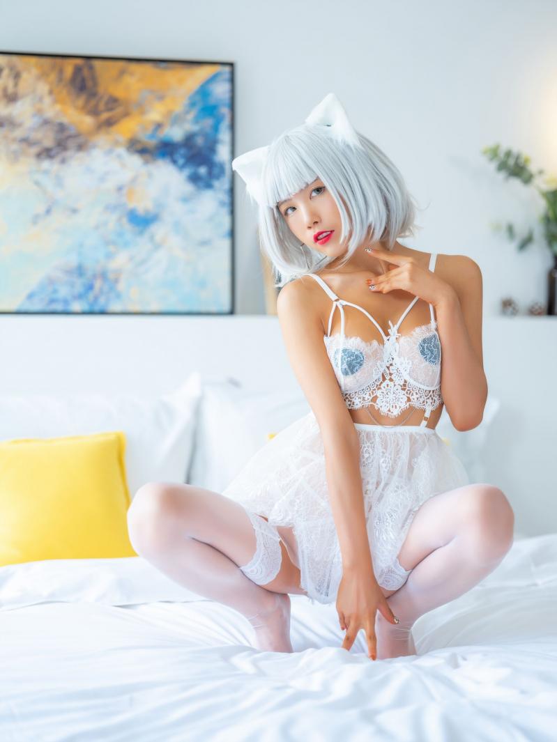 知名动漫博主@水淼aqua 白猫 [52P1.28G] - 图片2