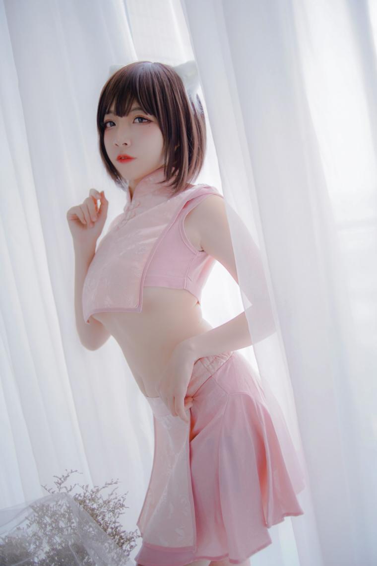 人气Coser动漫博主@二佐Nisa 粉旗袍 [21P248MB] - 图片7