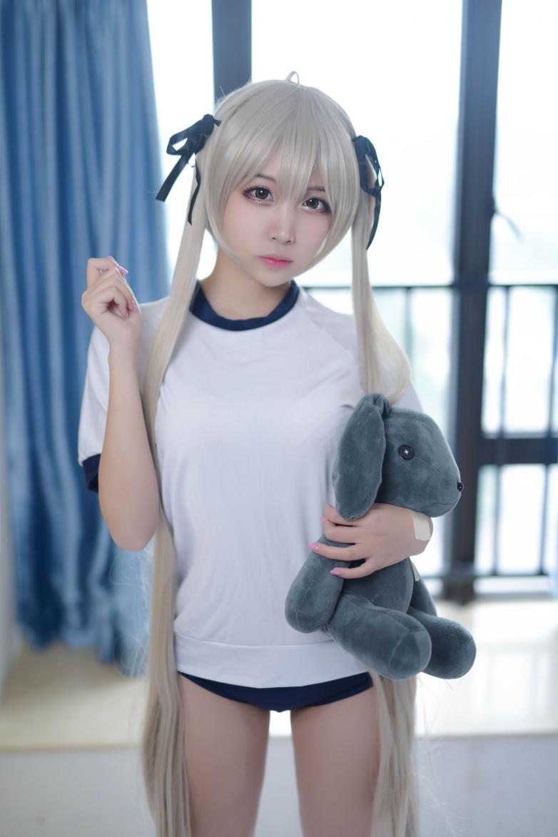 人气Coser动漫博主@二佐Nisa 穹妹运动服 [29P30MB] - 图片7