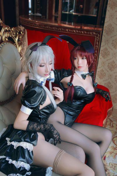 人气动漫Coser@半半子&索索sophia 东方幻想乡兔女郎 [30P50MB] - 图片6