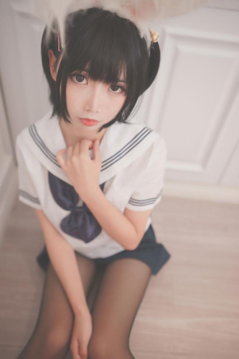 人气动漫Coser@面饼仙儿 面饼兔耳jk [17P170MB] - 图片4