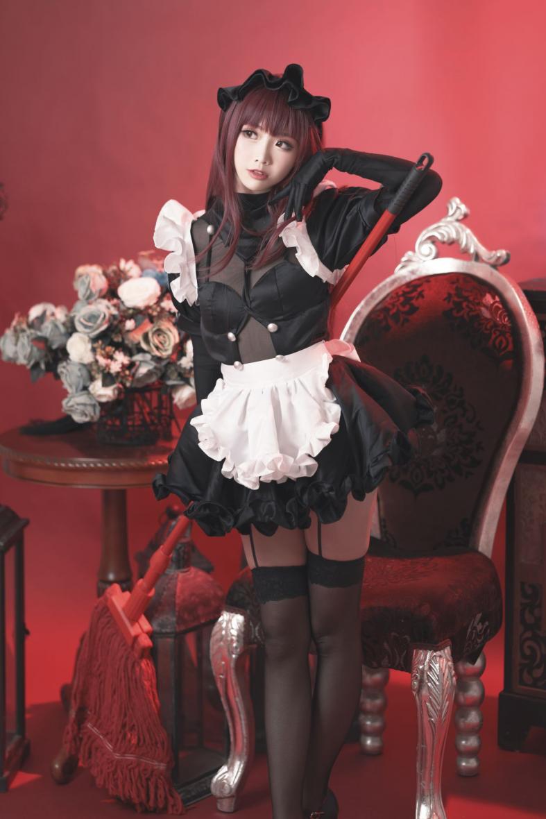 人气动漫Coser@面饼仙儿 斯卡哈女仆 [20P181MB] - 图片7