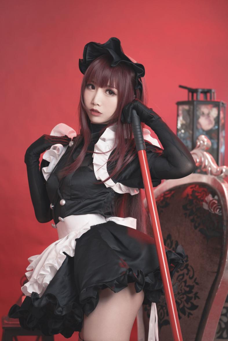 人气动漫Coser@面饼仙儿 斯卡哈女仆 [20P181MB] - 图片3