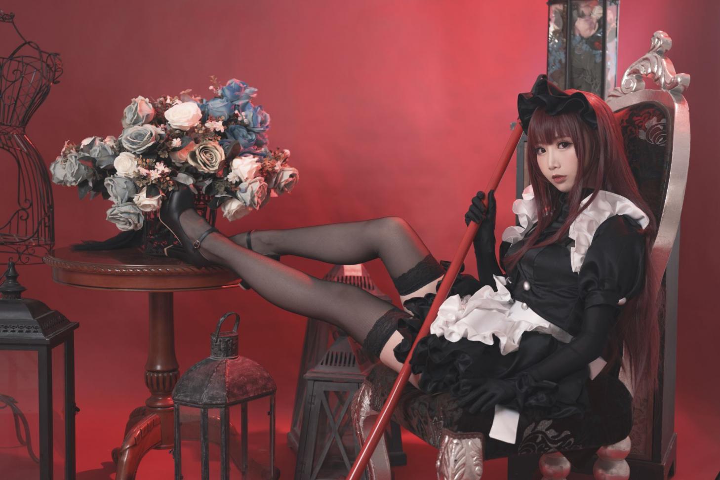 人气动漫Coser@面饼仙儿 斯卡哈女仆 [20P181MB] - 图片5