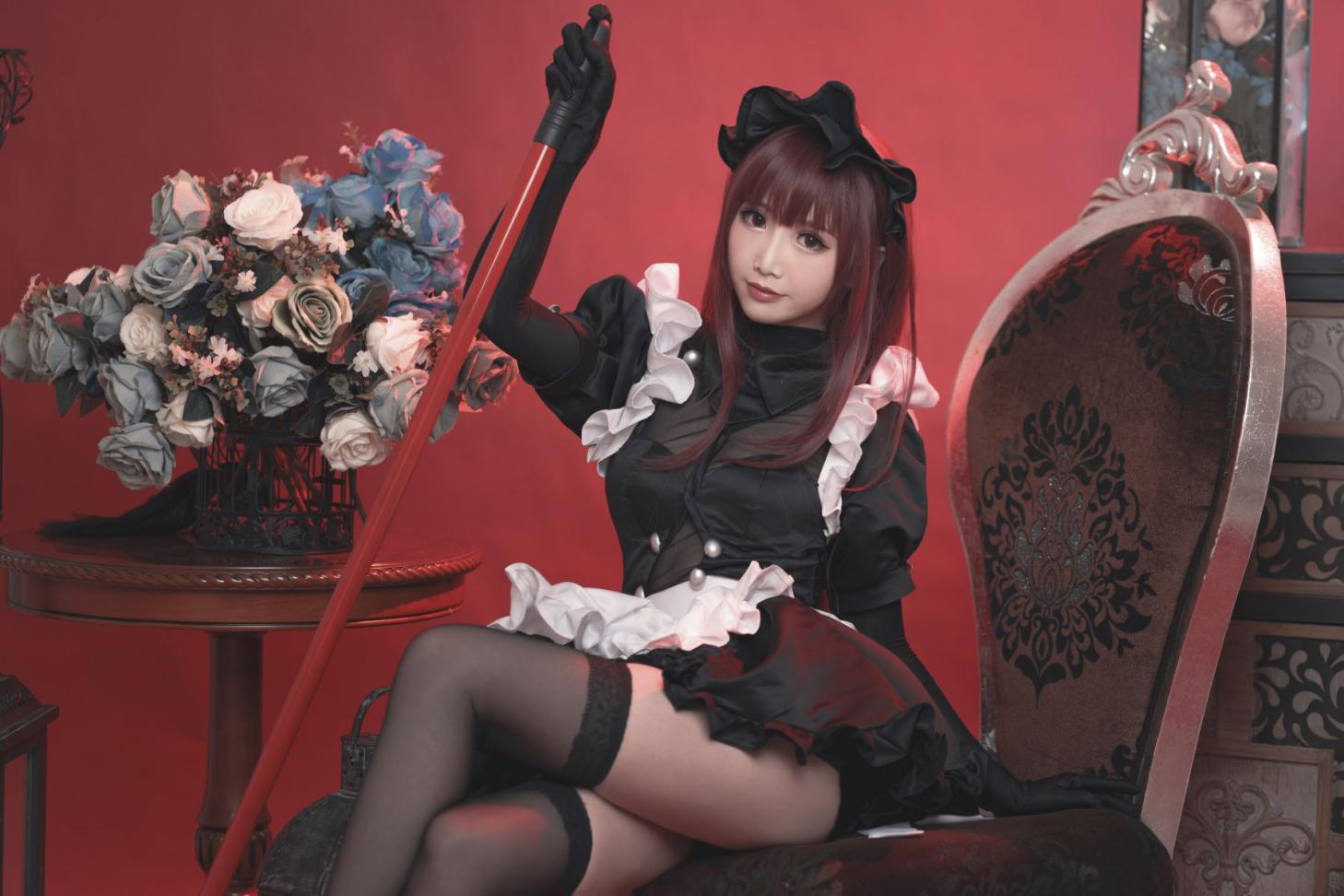 人气动漫Coser@面饼仙儿 斯卡哈女仆 [20P181MB]