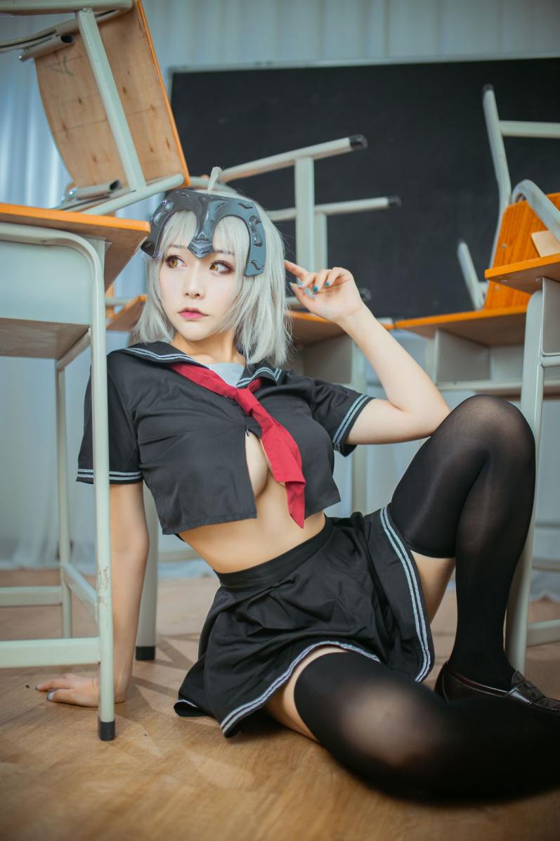 微博人气Coser@三刀刀Miido-⑥号本 黑贞德 [77P992MB] - 图片7
