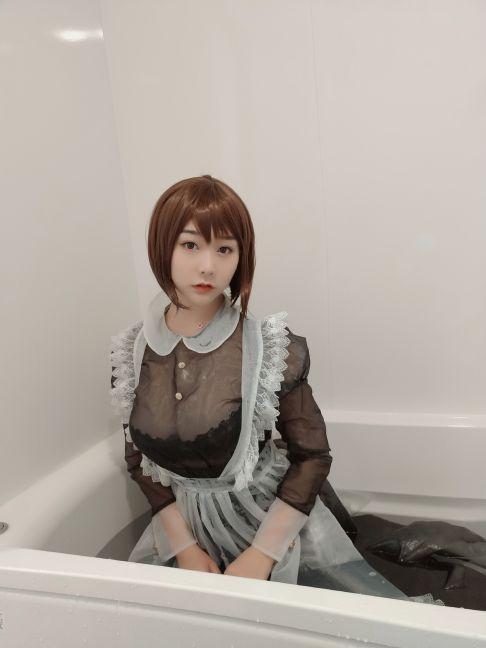 微博人气Coser@三刀刀miido 透明女仆 [32P60MB] - 图片8