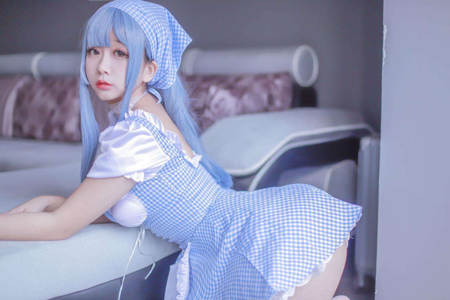 微博人气Coser@日奈娇 蓝色女仆 [40P413MB] - 图片6