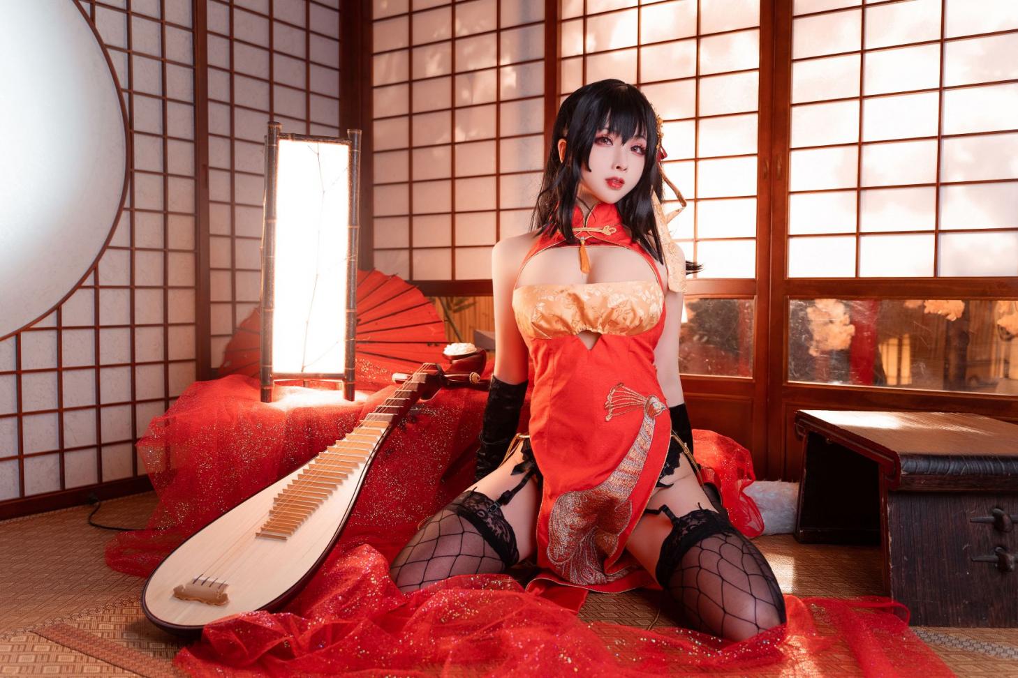 知名动漫Coser@rioko凉凉子 大凤旗袍 [20P430MB] - 图片8