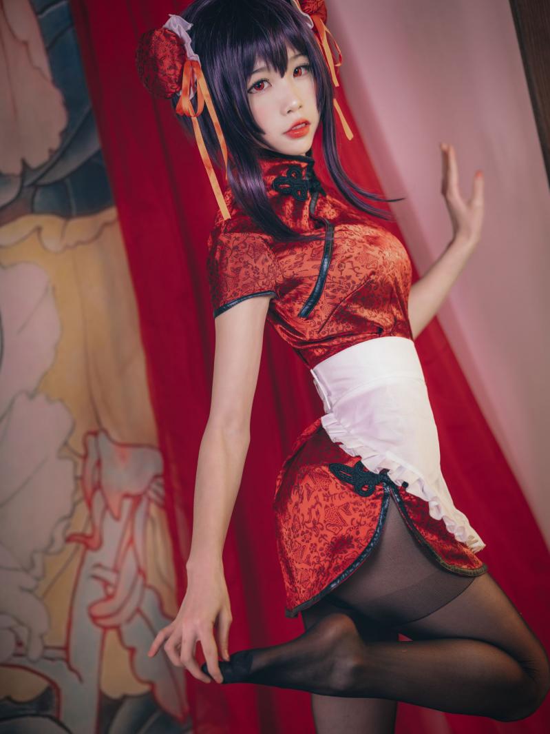 知名动漫博主@水淼aqua-霞之丘诗羽 旗袍 [29P586MB] - 图片4