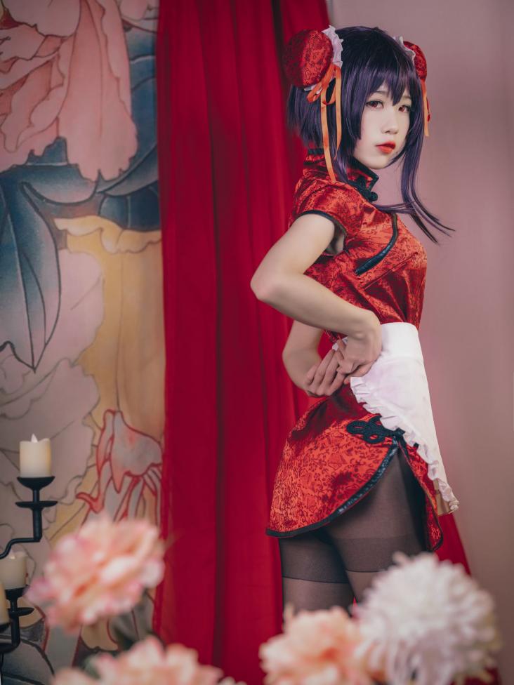 知名动漫博主@水淼aqua-霞之丘诗羽 旗袍 [29P586MB] - 图片3