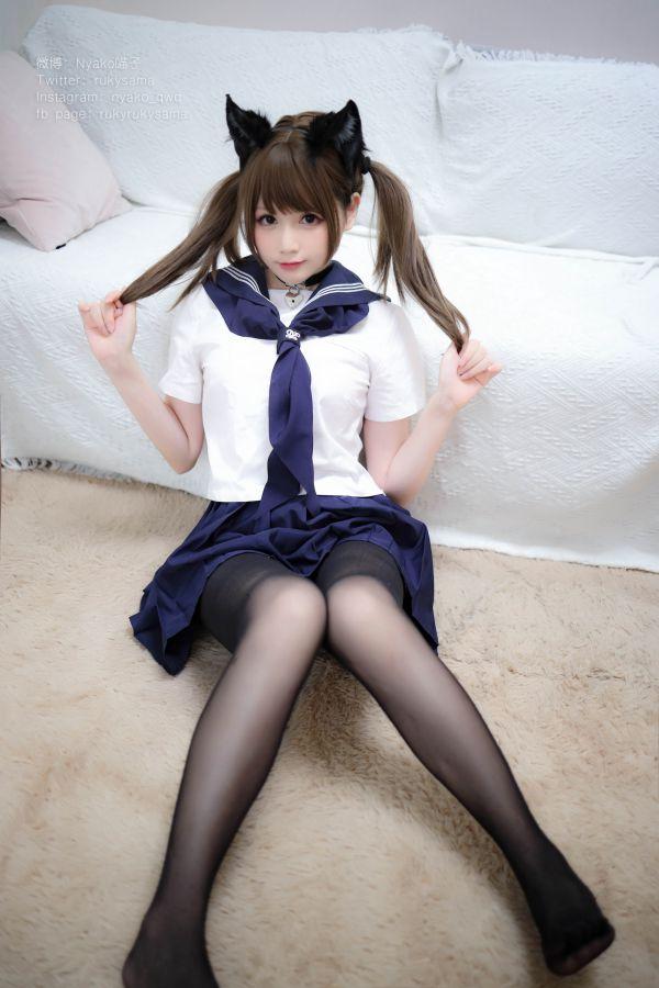 知名动漫博主@Nyako喵子 水手服 [150P5V715MB] - 图片4