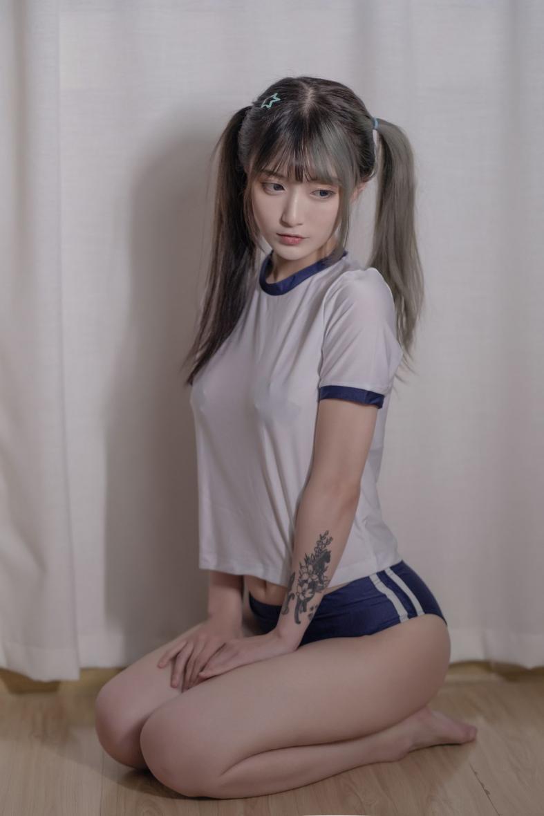 知名动漫博主@铁板烧鬼舞w 体操服 [18P236MB] - 图片5