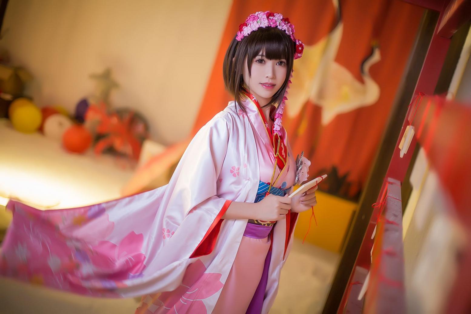 人气动漫Coser@鳗鱼霏儿 圣人惠之和服 [12P232MB] - 图片3