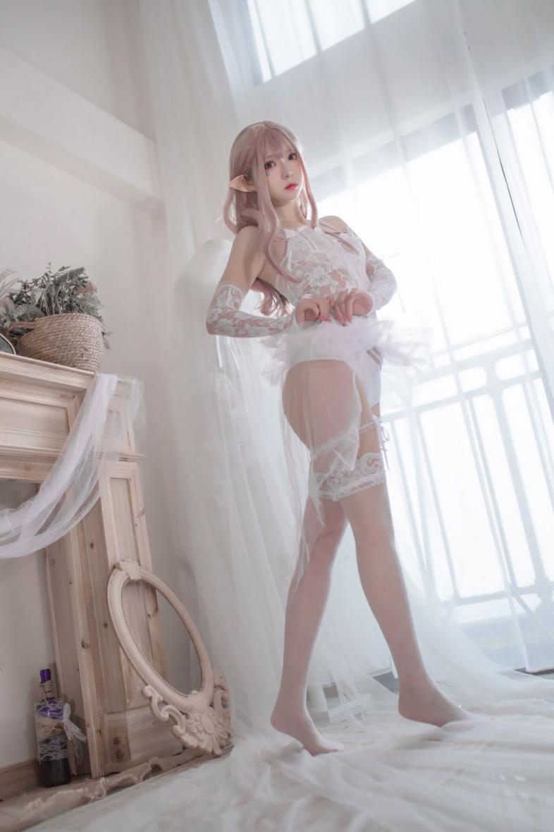 网红Coser@疯猫ss 纯白精灵 [29P120MB] - 图片4