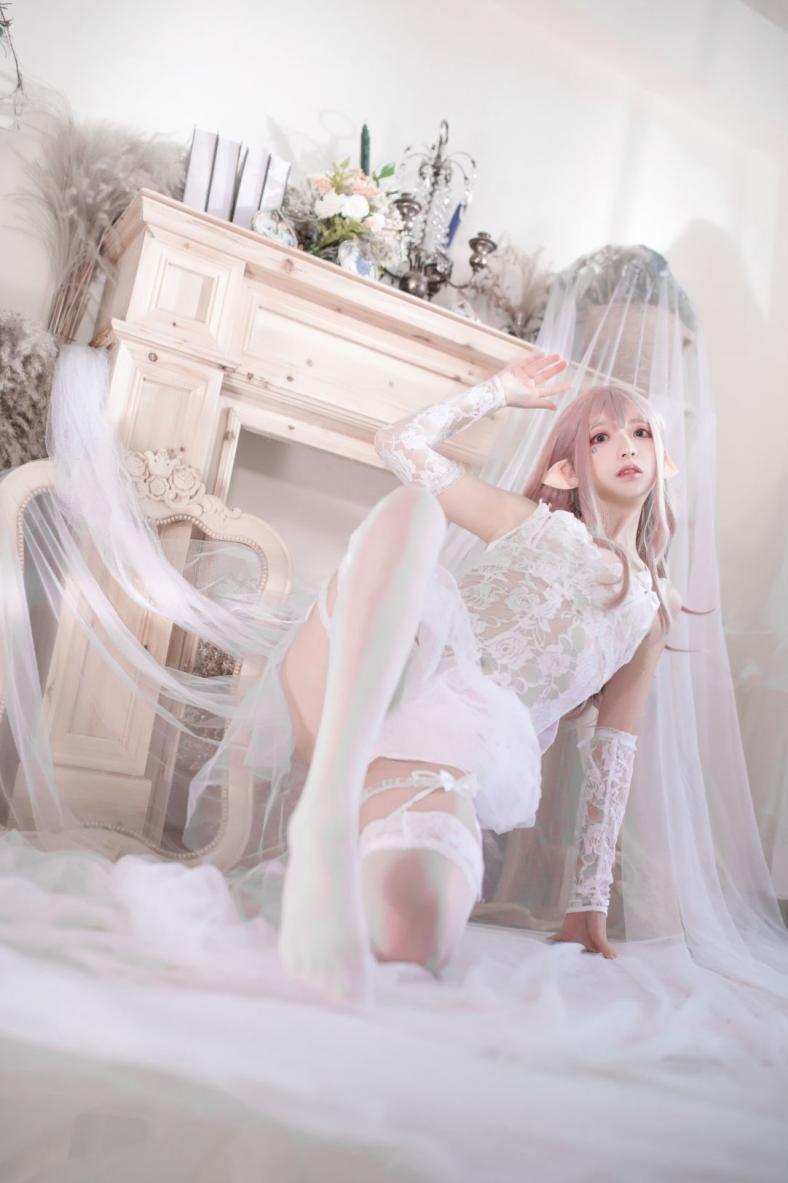 网红Coser@疯猫ss 纯白精灵 [29P120MB] - 图片2