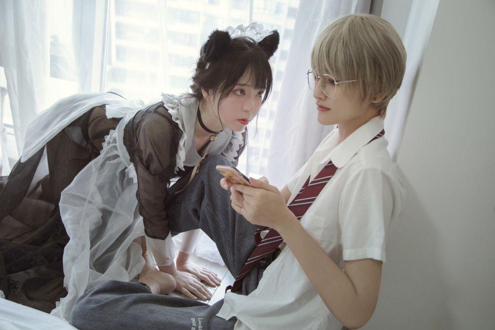 微博妹子@Fushii_海堂 女仆图包 [30P48MB] - 图片8