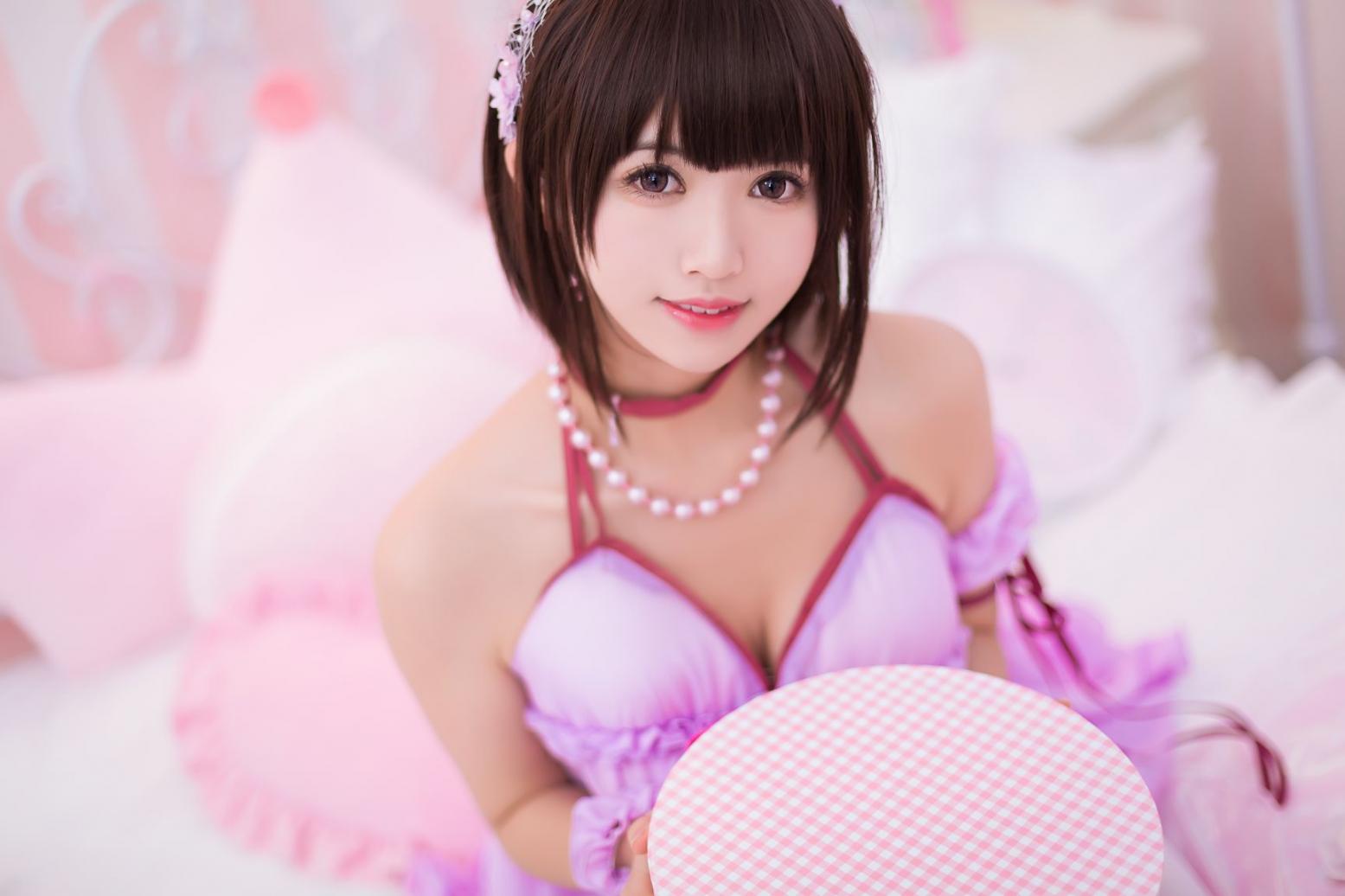 人气动漫Coser@鳗鱼霏儿 圣人惠之睡衣 [9P106MB]