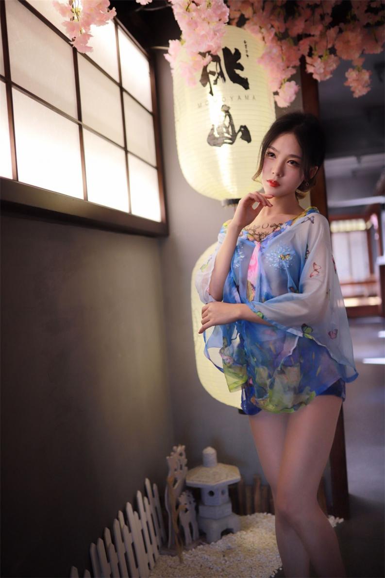 微博人气Coser@抖娘-利世-水蓝和服 [30P81MB] - 图片2