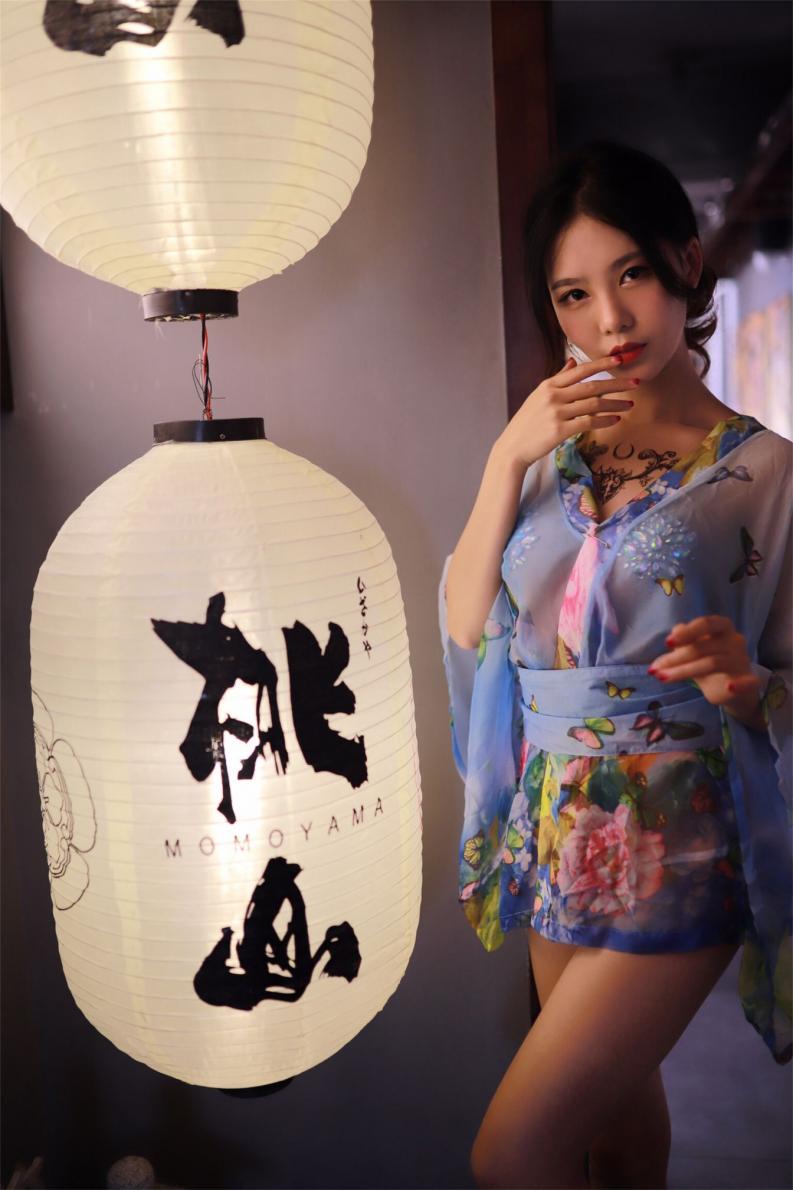 微博人气Coser@抖娘-利世-水蓝和服 [30P81MB] - 图片5