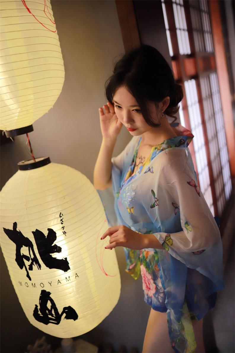 微博人气Coser@抖娘-利世-水蓝和服 [30P81MB] - 图片4