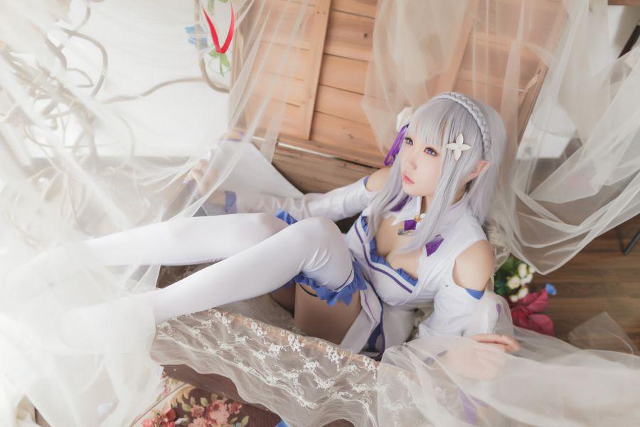 动漫Coser@瓜希酱 艾米莉亚 [16P60MB] - 图片7