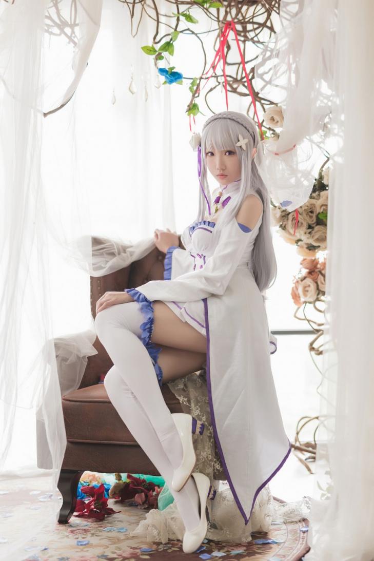 动漫Coser@瓜希酱 艾米莉亚 [16P60MB] - 图片4