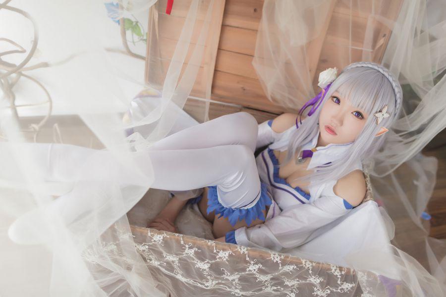 动漫Coser@瓜希酱 艾米莉亚 [16P60MB] - 图片8