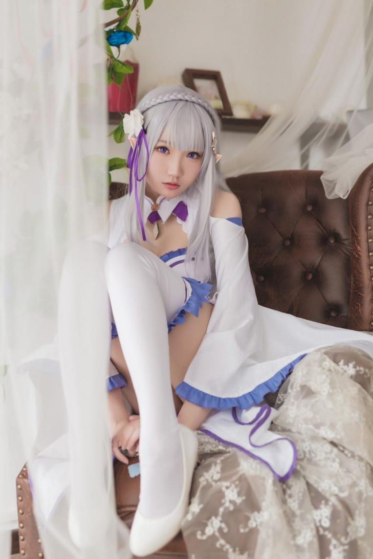 动漫Coser@瓜希酱 艾米莉亚 [16P60MB] - 图片6