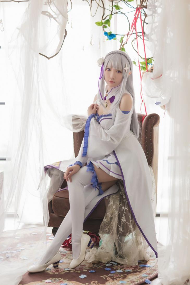 动漫Coser@瓜希酱 艾米莉亚 [16P60MB] - 图片2