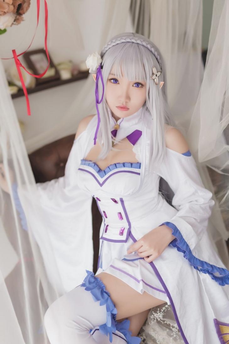 动漫Coser@瓜希酱 艾米莉亚 [16P60MB] - 图片5