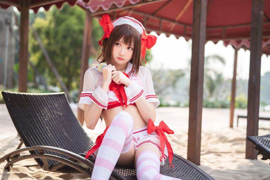 动漫Coser@瓜希酱 岛村卯月 泳衣 [30P130MB] - 图片2