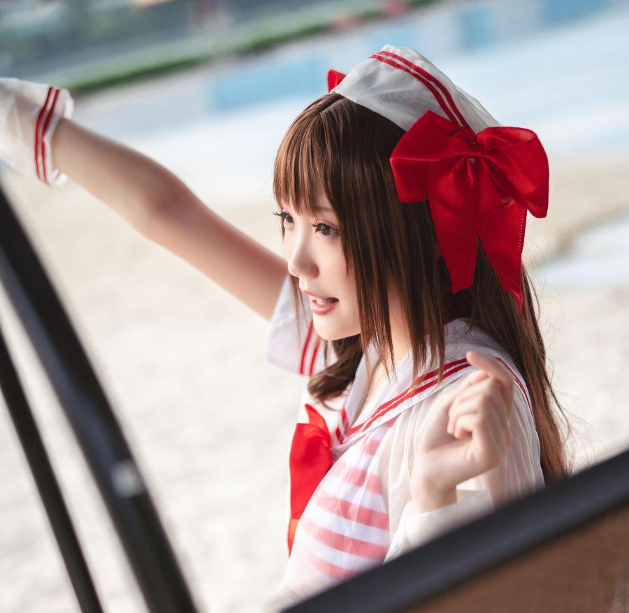 动漫Coser@瓜希酱 岛村卯月 泳衣 [30P130MB] - 图片5