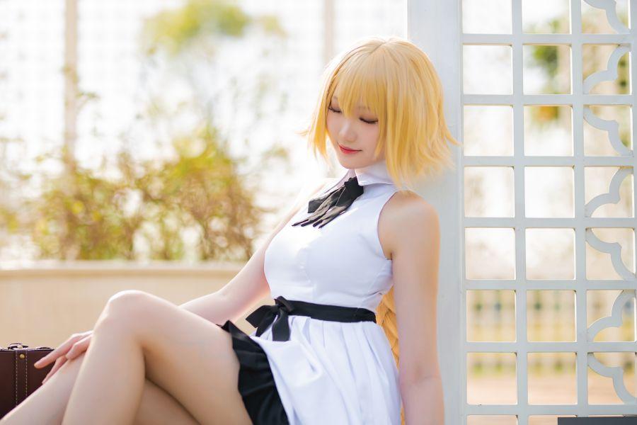 动漫Coser@瓜希酱 贞德三周年白裙德 [20P80MB] - 图片4
