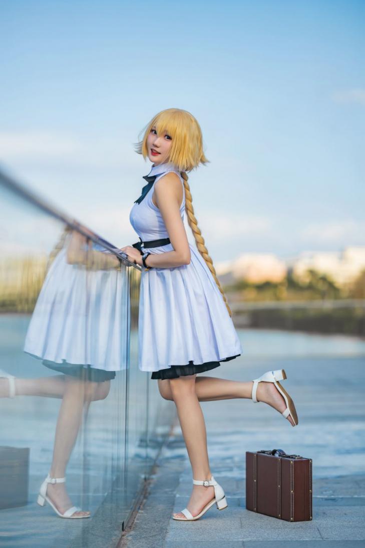 动漫Coser@瓜希酱 贞德三周年白裙德 [20P80MB] - 图片8