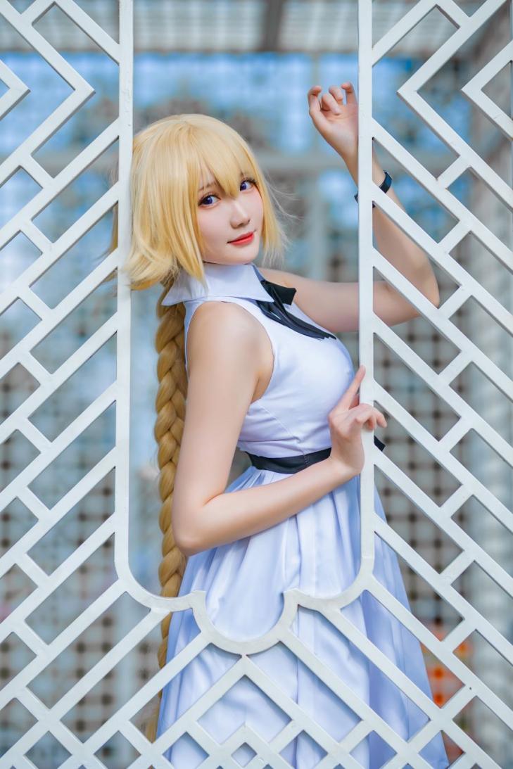 动漫Coser@瓜希酱 贞德三周年白裙德 [20P80MB] - 图片5
