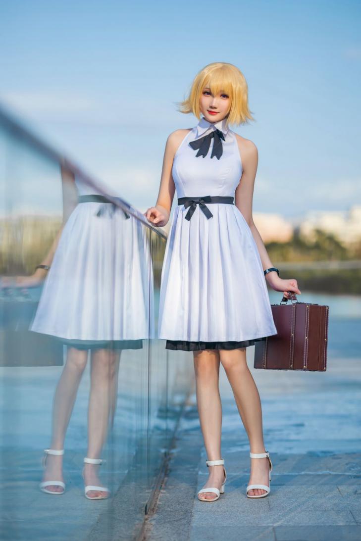 动漫Coser@瓜希酱 贞德三周年白裙德 [20P80MB] - 图片7