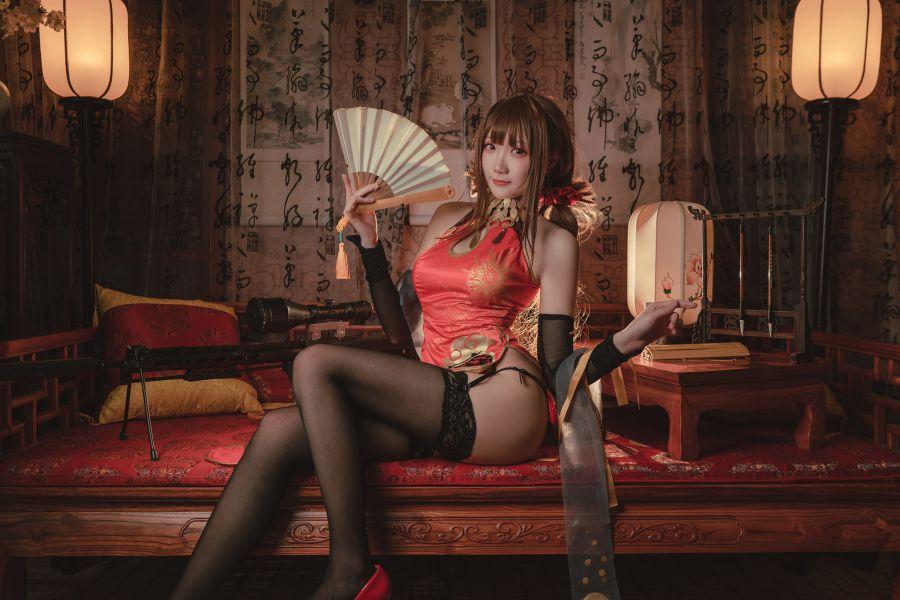 动漫Coser@瓜希酱 DSR-50 红牡丹 [16P89MB] - 图片5