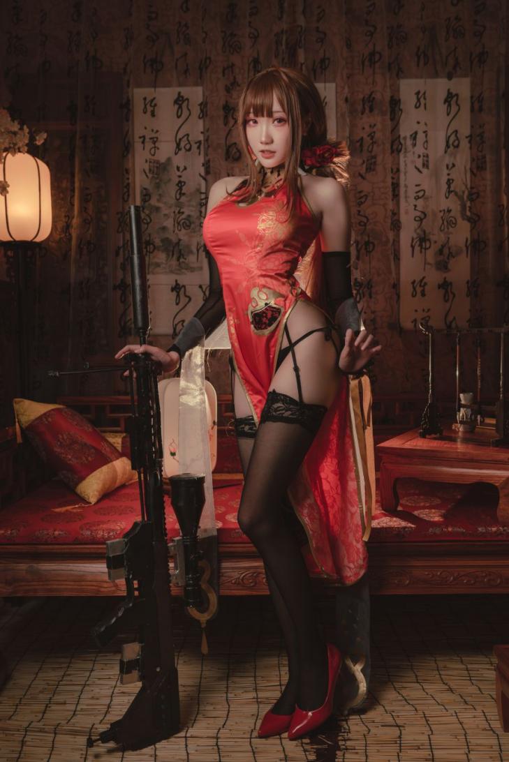 动漫Coser@瓜希酱 DSR-50 红牡丹 [16P89MB] - 图片8