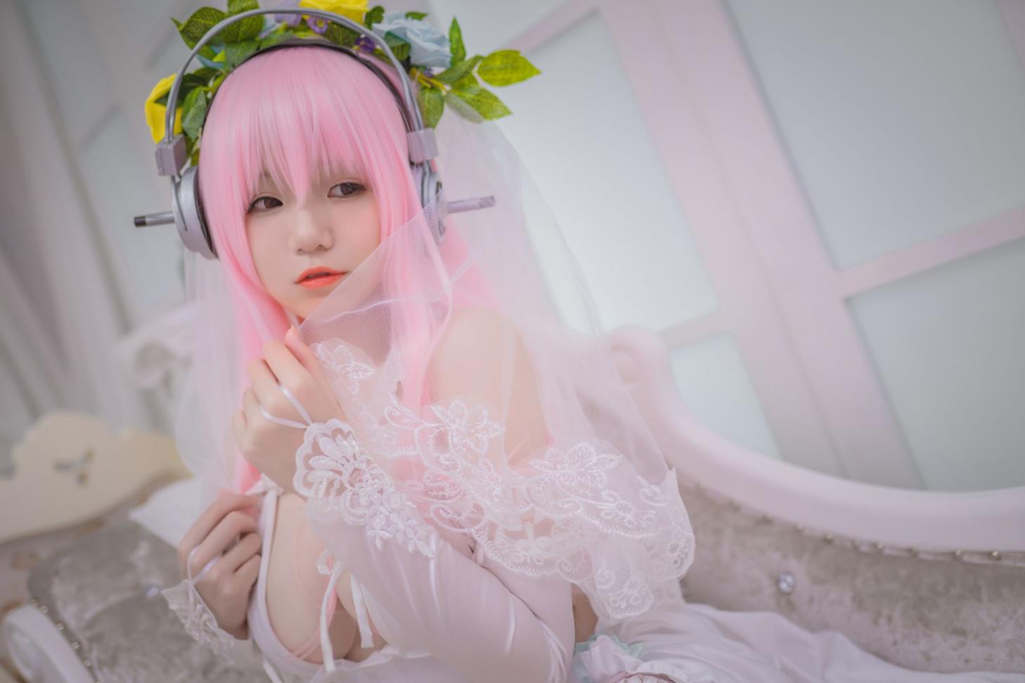 网红Coser@Yoko宅夏 索尼子本婚纱 [18P128MB] - 图片2