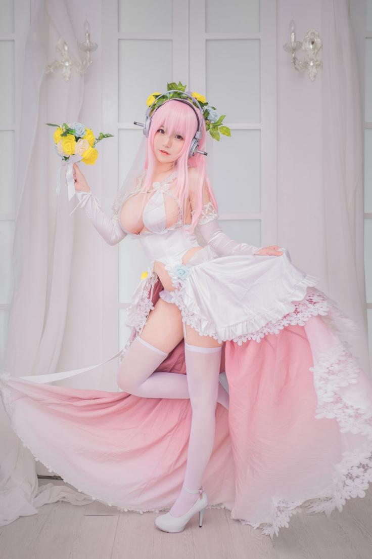 网红Coser@Yoko宅夏 索尼子本婚纱 [18P128MB] - 图片8