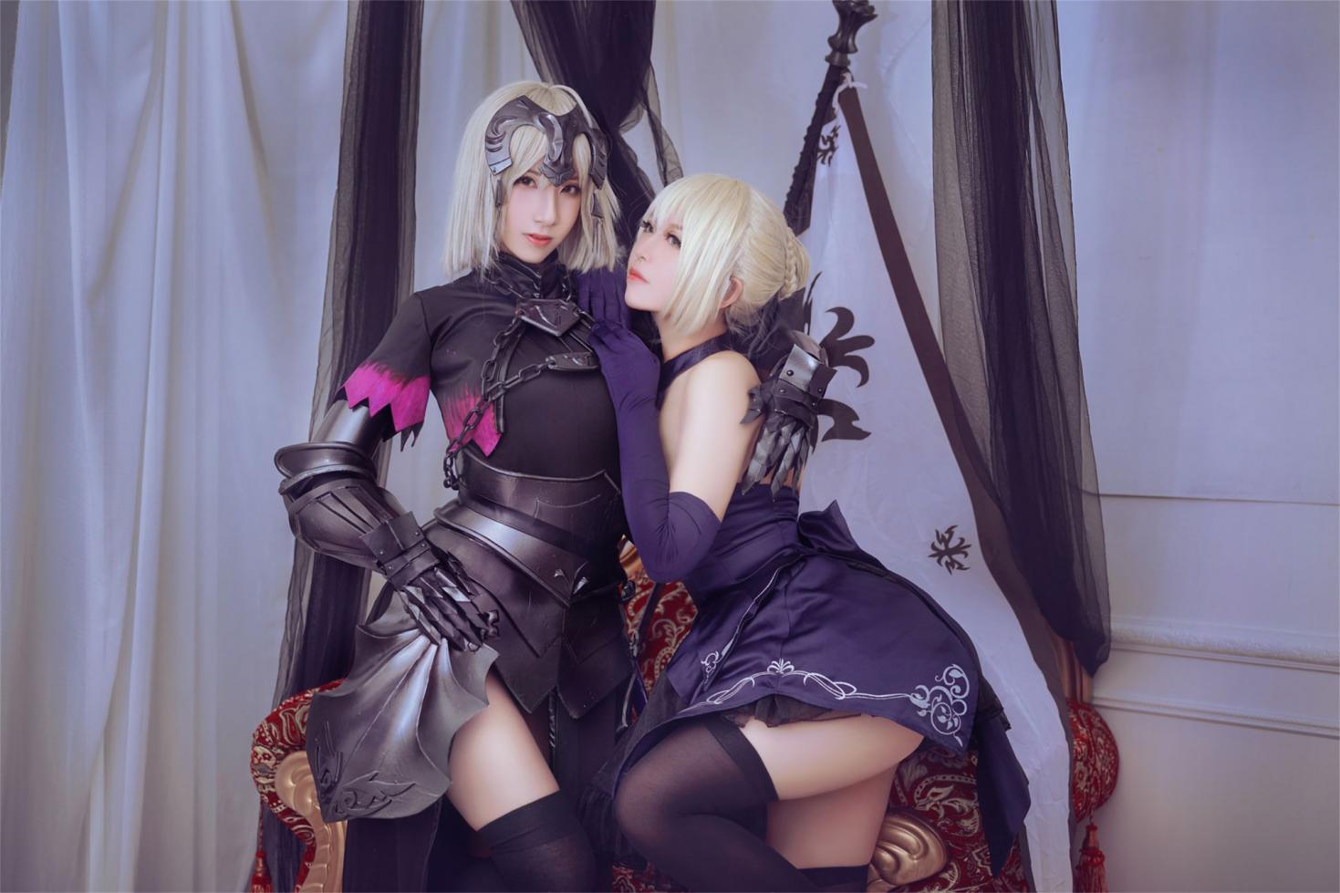 微博人气Coser@半半子&索索 黑贞3 [12P37MB] - 图片6