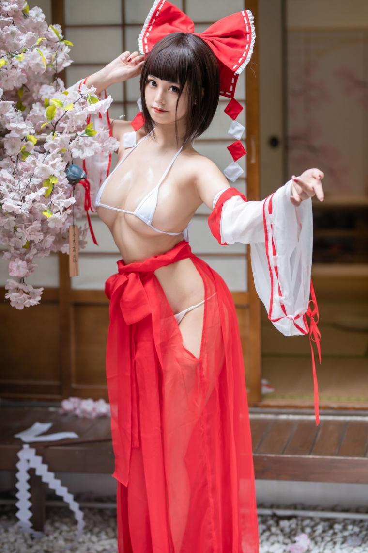 知名动漫博主@蜜汁猫裘 透明巫女姐姐 [61P702MB] - 图片5