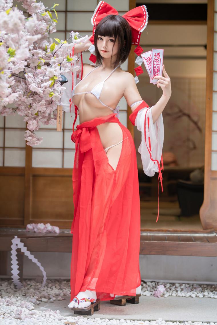 知名动漫博主@蜜汁猫裘 透明巫女姐姐 [61P702MB] - 图片6
