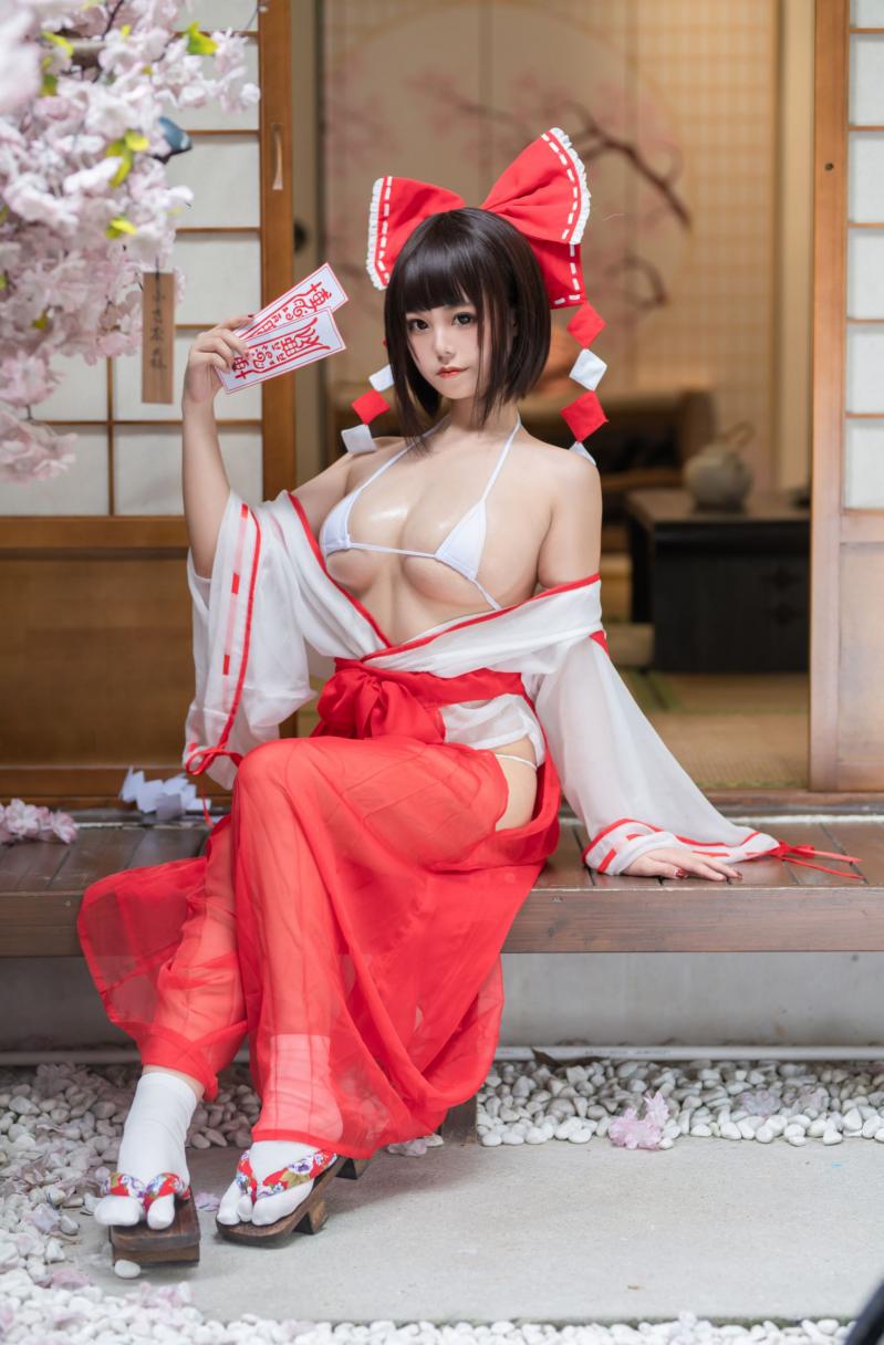 知名动漫博主@蜜汁猫裘 透明巫女姐姐 [61P702MB] - 图片3